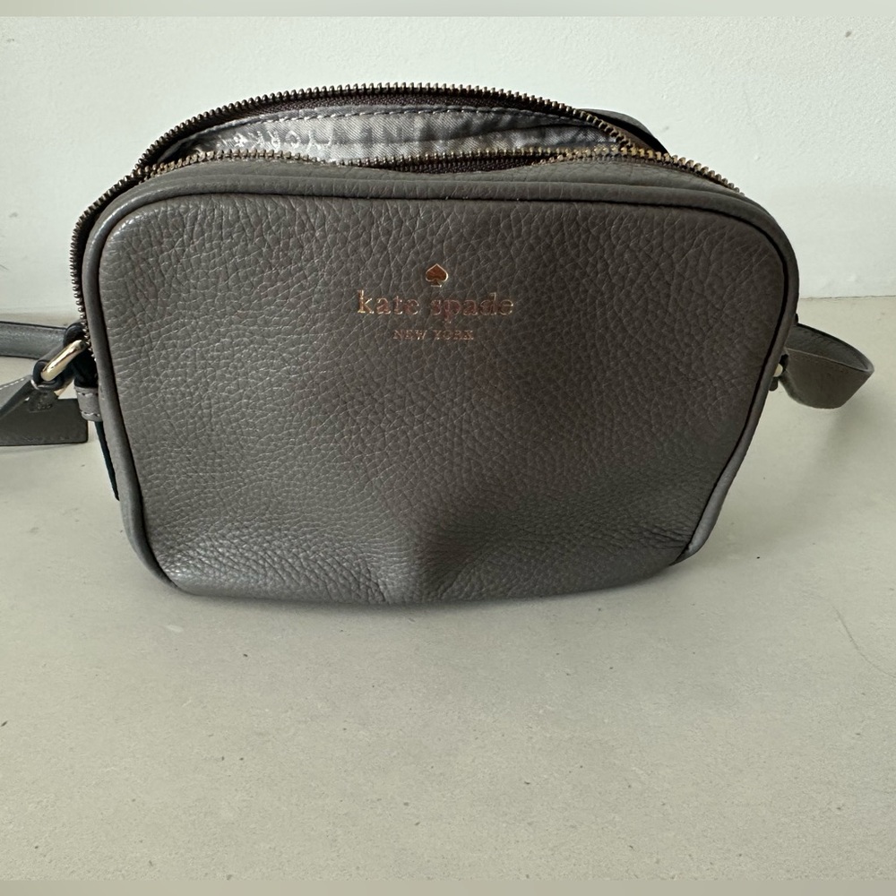Kate Spade Gray Leather Bag